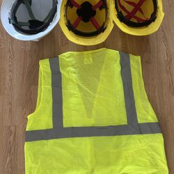 HARD HAT  Milwaukee,SAFETY VEST Large 