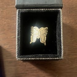 6.8grams soild sterling silver 925 Butterfly Ring