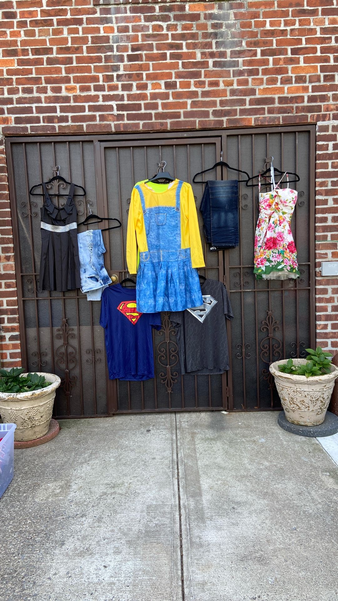 Halloween costume XL, Black Dress Size 8. Floral Dress 8/10, Shirts Xxl Jeans Size 38 And 10