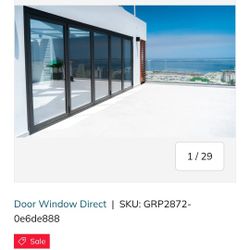 144"x80" Custom Energy Efficient Aluminum Bifold Door
