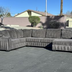 Large U Shape Sectional Couch Sofa With Chaise Charcoal Gray Sala Sillones Muebles 