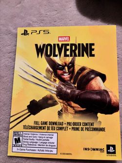 Marvel's Wolverine PS5 Digital Download Card