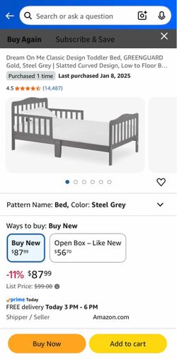Kids toddler bed