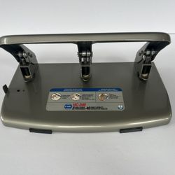 CARL HC-340 Medium-Duty 3-Hole Punch, 40 Sheet Capacity