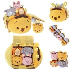 Disney Store Japan Tsum Tsum Winnie The Pooh Bumblebee Bag Set