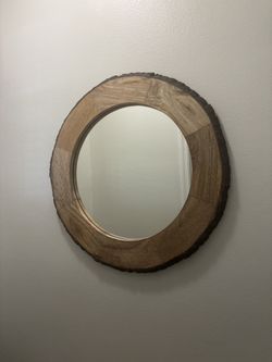 Round Wood Mirrors