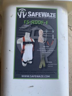 Harness  Rope ,anchor, 10 Ft Retracting