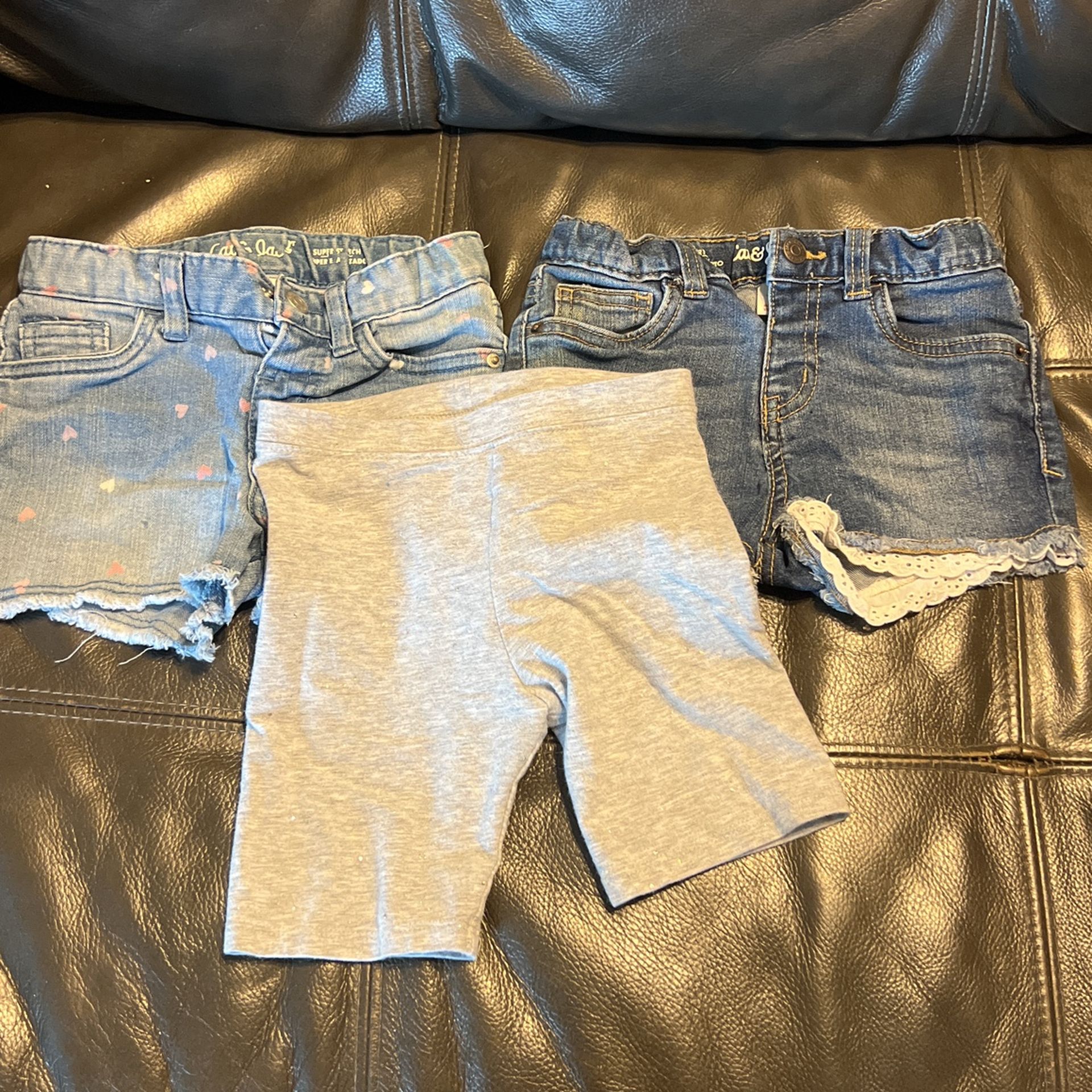 Girls Jean Shorts, Stretch Shorts Size 5t