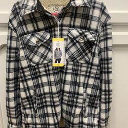 Sage  Woman s   Button  Up   Sherpa   Lined   Fleece  jacket  
