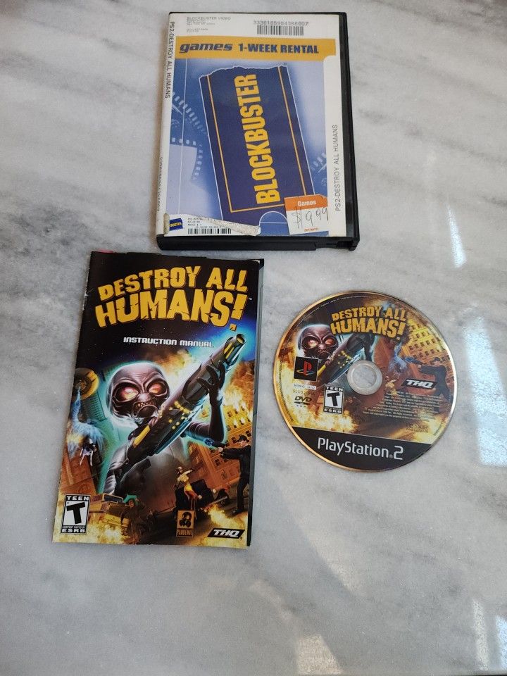 PS2- Destroy All Humans