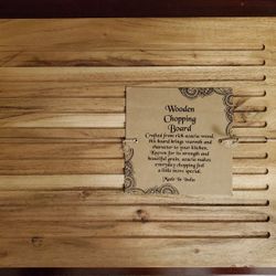 NEW Wooden Acacia Chopping Cutting Board (22 x 14")