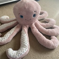 Great For Easter!! Giant Pink Octopus Stuffed Animal- So Adorable