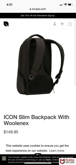 Incase laptop backpack