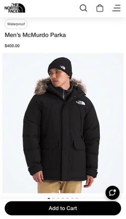 Northface men’s McMurdo parka