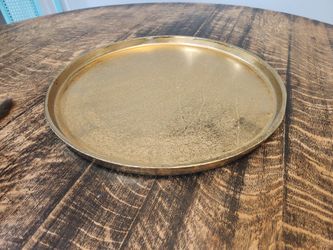 3 XL Decorative Metal Plates. Heavy.