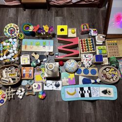 Bulk 50 Montessori Materials Toys Book Puzzles Lovevery Guidecraft montikids Melissa&Doug And More