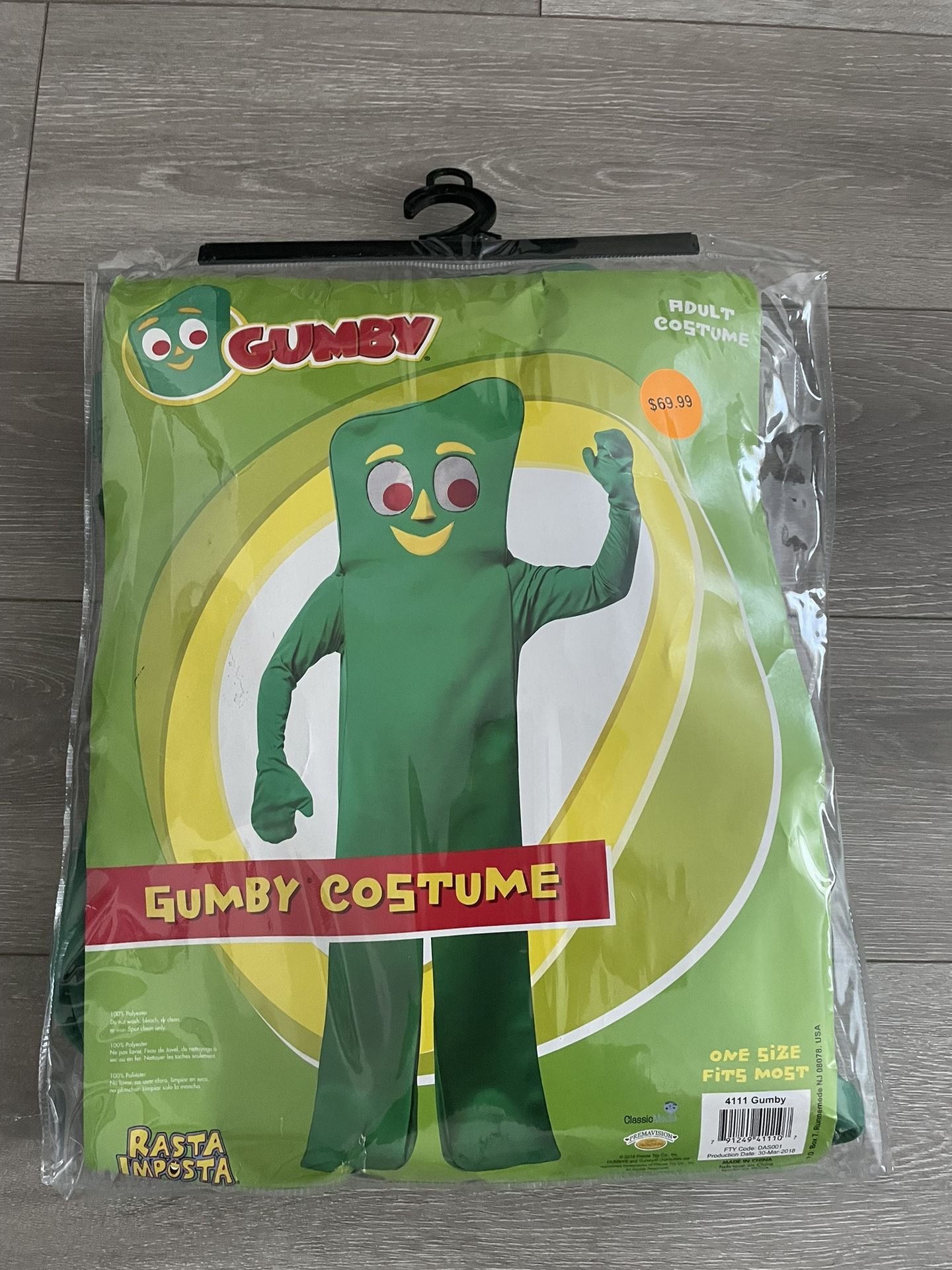 Adult Gumby Halloween Costume