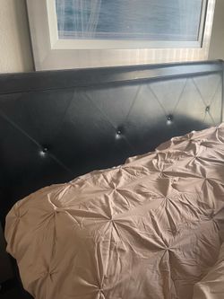Bed frame and tall dresser