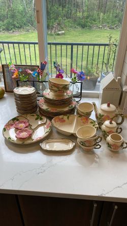 Franciscan Desert Rose dishes