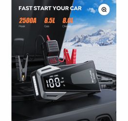 Buture Beta02 Car Jump Starter 2500A Peak丨21800mAh Power Bank, Lightweight Design