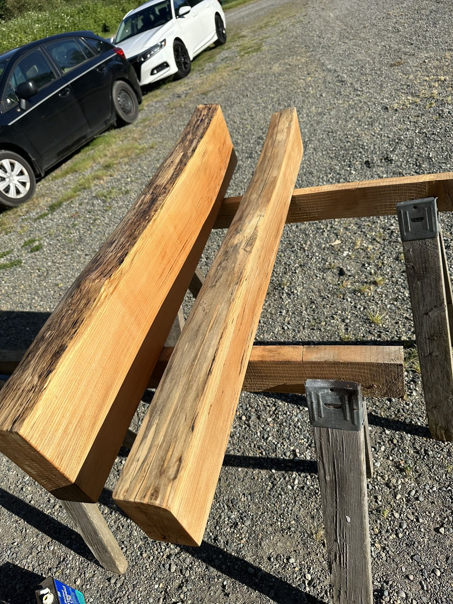 Maple Live Edge Shelves
