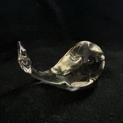 Crystal vintage whale decoration