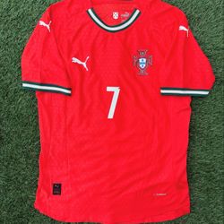 Portugal 2025-2026 Home Jersey Player Version, Ronaldo Size L (ALL SIZES)