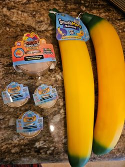 Viral Dumpling Squishy Cheese or Grape RMS Bun  Five Below $15/each Needoh Banana