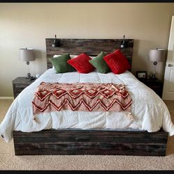 Dark Brown Queen Drystan Bedroom Set ✅ Brand New☄️ Recamara💥