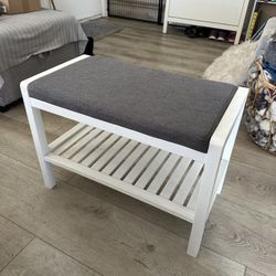 Small Wooden Shoe Bench/Rack
