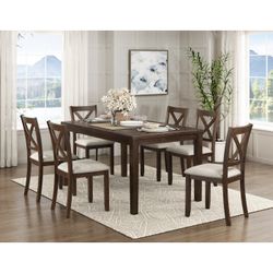 759059 7PCS DINETTE SET - TABLE & 6 CHAIRS