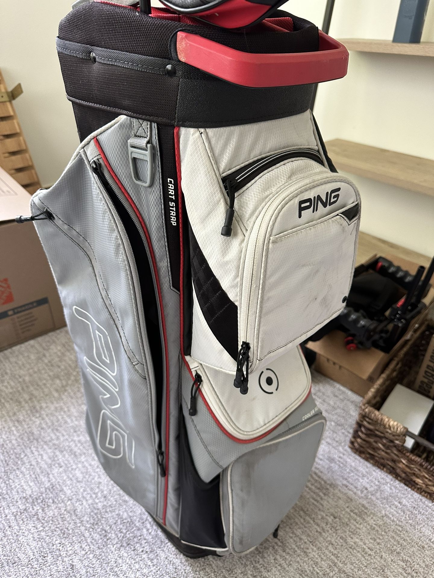 PING Traverse Golf Cart Bag, + 3 Clubs