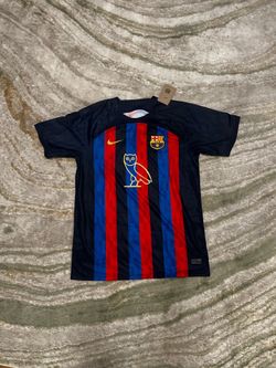 Nike x FC Barcelona OVO Drake Jersey 2022/23 Home Kit – Men’s 2XL – Brand New with Tags