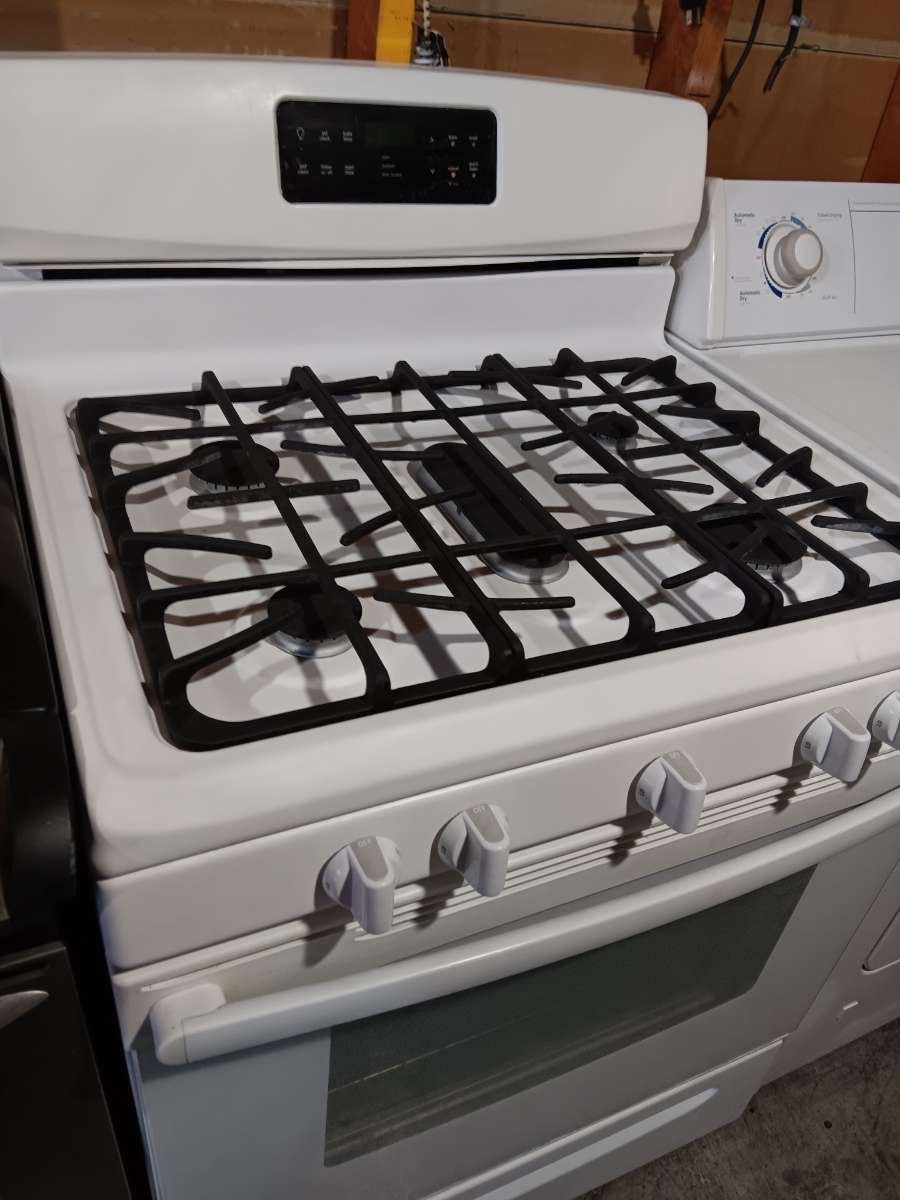 Gas Stove White 5 Burner