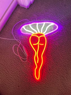 Mushroom Girl LED Neon Light