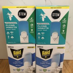 NEW Stem & Raid Flying Insect Light Trap $7each