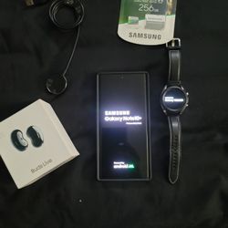 Samsung Galaxy Note 10+ Bundle 512gb (unlocked), Buds Live, Galaxy Watch 3, 256 Gb Sd Card $675,