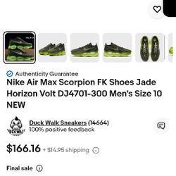 Nike Air Max Scorpions Mens Size 8