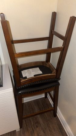 Leather bar stools