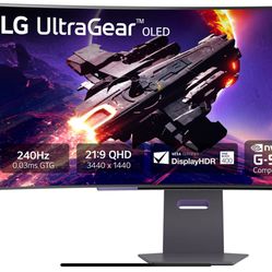 45" UltraGear™ OLED WQHD 240Hz 0.03ms G-Sync Compatible 800R Curved Gaming Monitor
