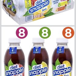 Diet Snapple Tea Variety Pack 24 Pack 