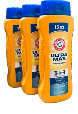 Arm & Hammer Ultra Max 3-in-1 Shampoo Conditioner Body Wash