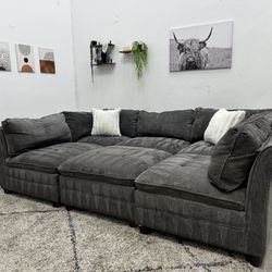 Gray Sectional Couch - Free Delivery 