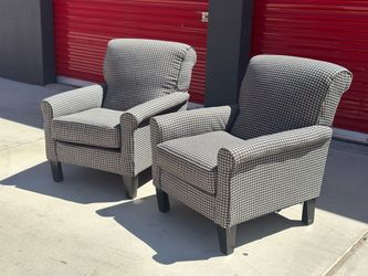 Two Accent Chairs (black and white)