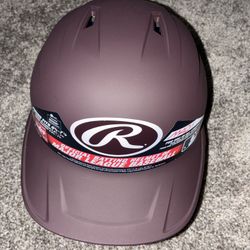 NEW Rawlings Mach Junior Jr Rev A Matte Maroon Batting Helmet 