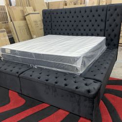 $1199 Brand New King Bed Frame With Mattress (read description below)