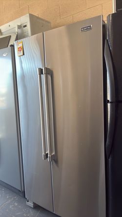 Like new Maitag stainless steel side by side refrigerator