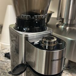 Aromaster Coffee Bean Grinder with 48 Gind Settings, Conical Burr Coffee Grinder for Home Use,Stainl