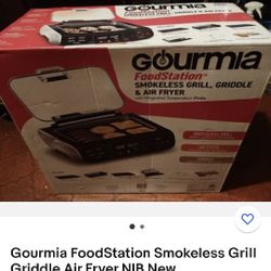 Gourmia Smokeless Grill, Griddle & Air Fryer