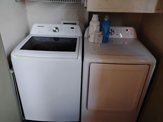 Samsung electric washer and dryer set